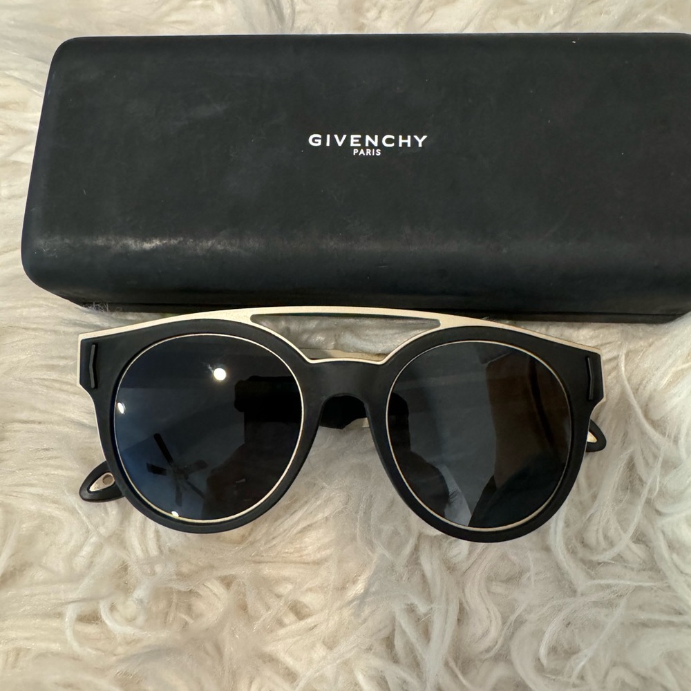 Givenchy Black and Gold Sunglasses